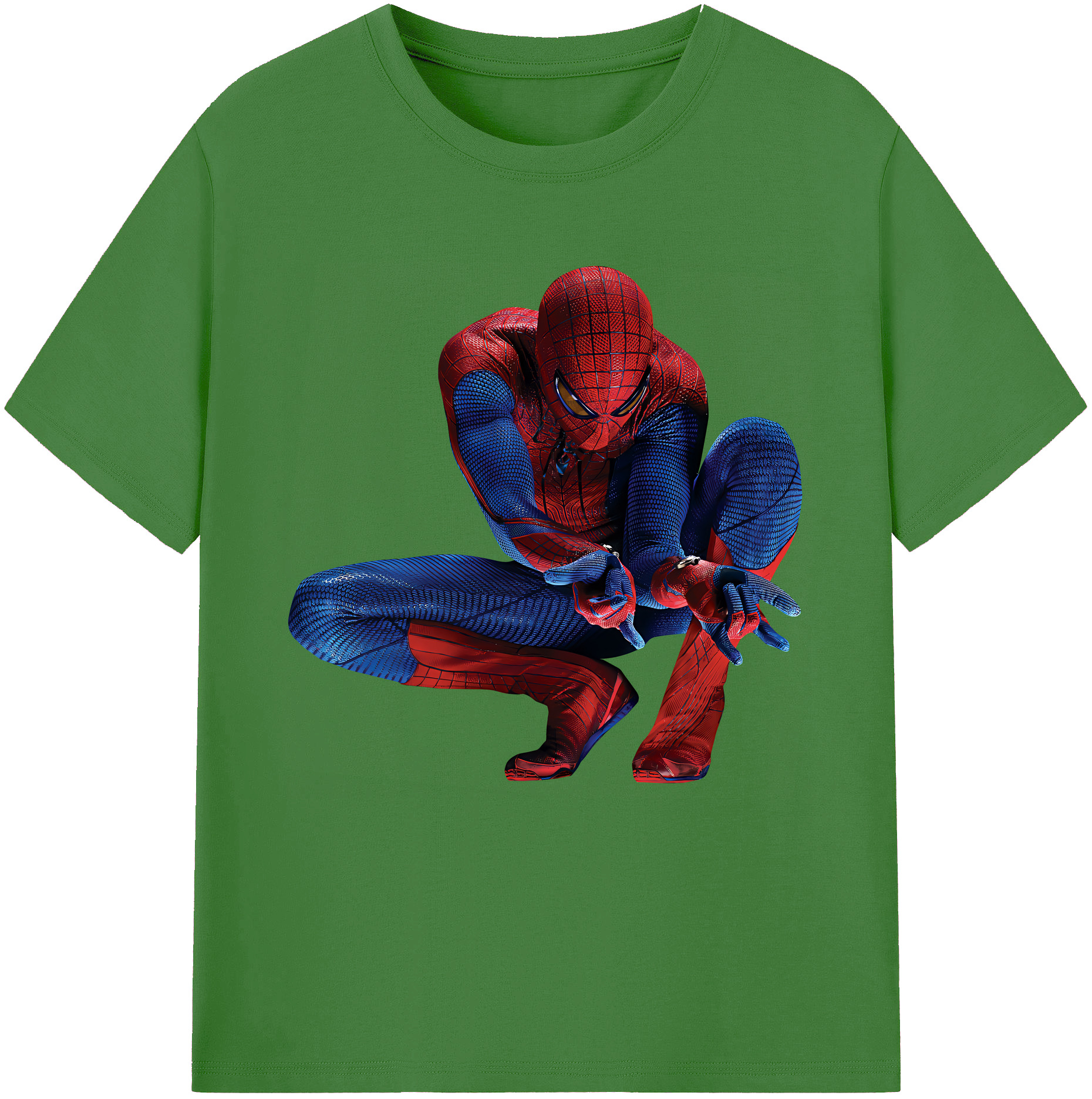 （画像用） Spider Man スパイダーマン レディースカジュアルプリントTシャツ（綿100％）